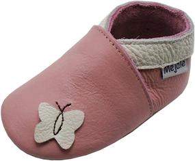 img 4 attached to Boys' Toddler Pre 👟 Walker Leather Moccasins - Mejale Shoes