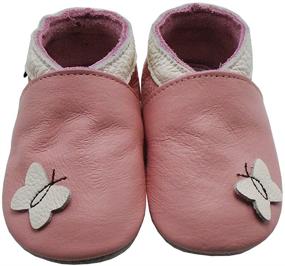 img 3 attached to Boys' Toddler Pre 👟 Walker Leather Moccasins - Mejale Shoes