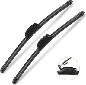 img 4 attached to 🚗 AutoBoo OEM Quality 26" + 16" Premium All-Seasons Windshield Wiper Blades 2 Pack – Durable, Stable, and Quiet