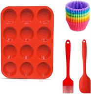 reusable silicone cupcake spatula non stick logo