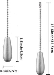 img 2 attached to 💡 3-Pack Silver Ceiling Fan Chain Pulls with Wooden Extensions for Ceiling Light/Fan Chains