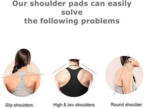 img 1 attached to 👗 Yokoke 2 Pairs Freebily Soft Silicone Shoulder Push-up Pads: Optimal Adhesive Enhancer for Instant Shoulder Lift and Comfort