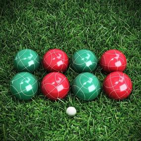 img 1 attached to 🎮 Enhance Your Games with the Hey! Play! Petanque/Boules Set: Includes 8 Steel Tossing Balls for Bocce and More