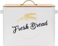 🍞 classic farmhouse bread box in white: freshness and style combined логотип