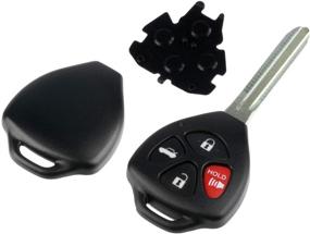 img 2 attached to Key Fob Shell Fits 2008-2014 Toyota Avalon Camry Corolla Venza Keyless Entry Remote Case &Amp