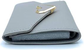 img 3 attached to 👜 Stylish Leather Pendant Checkbook Wallet: An Ideal Organizer for Women's Handbags & Wallets