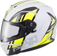 🚴 scorpion exo-r320 endeavor bike helmet - white/neon yellow/large logo