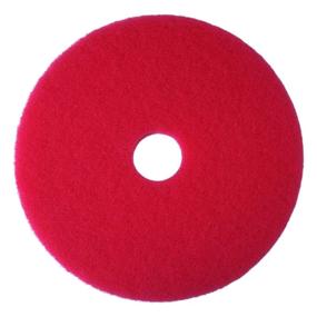 img 1 attached to 🧹 3M Buffer Floor Pad 5100, Red, 20" - The Ultimate Solution for Soil, Scratches, Scuff Marks, and Black Shoe Heel Marks Removal