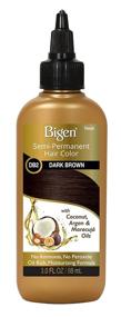 img 4 attached to 🏻 Vibrant Bigen Semi-Permanent Haircolor #Db2 Dark Brown 3oz (88ml) - Pack of 2 for Intense Color & Longevity!