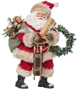 img 4 attached to 🎅 Vintage Santa Figurine: Kurt Adler 11.75-Inch Holiday Decor