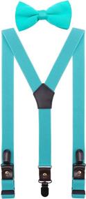 img 3 attached to 👔 Stylish Adjustable Black Teenage Suspenders for Boys - CEAJOO Boys' Accessories at Suspenders