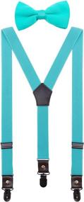 img 4 attached to 👔 Stylish Adjustable Black Teenage Suspenders for Boys - CEAJOO Boys' Accessories at Suspenders