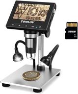 tomlov microscope digital compatible included logo
