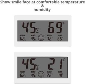 img 3 attached to Digital Hygrometer Thermometer Humidity Display Heating, Cooling & Air Quality