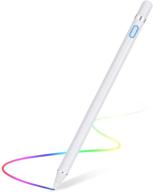 rechargeable 1.5mm fine point smart stylus pen for touch screens - compatible with ipad and most tablets (white 1) logo