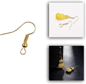 img 2 attached to Eco Fused Earring Hooks Transparent Backs Beading & Jewelry Making