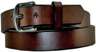 plain harness leather belt brown men's accessories logo