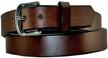 plain harness leather belt brown men's accessories logo