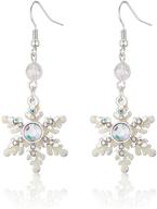 rarelove christmas snowflake crystal earrings logo