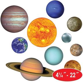 img 2 attached to Enhance Your Galaxy-Themed Birthday Party with Beistle's 🚀 20-Piece Paper Solar System Cut-Outs and Space Decorations Supplies