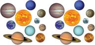 enhance your galaxy-themed birthday party with beistle's 🚀 20-piece paper solar system cut-outs and space decorations supplies logo