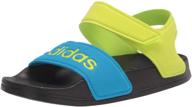 adidas unisex youth adilette metallic sandal for boys in sandals logo