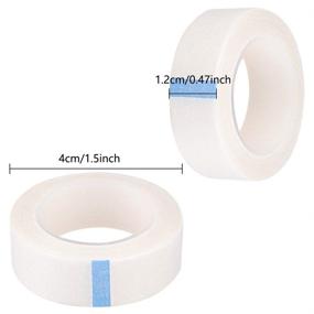 img 2 attached to 🧸 TUPARKA 8 Rolls White Eyelash Tape, Adhesive Lash Tapes for Eyelash Extension Supply, 9M Each Roll - Improved SEO