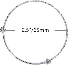 img 2 attached to PH PandaHall Stainless Adjustable Bracelet Beading & Jewelry Making for Jewelry Findings