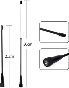 img 2 attached to 📻 UAYESOK Dual Band SMA Male Ham Radio Telescopic Antenna - VHF UHF 2M/70CM Extendable for Yaesu Vertex TYT WouXun Handheld Two Way Radio Walkie Talkies