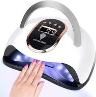 💅 goyaesque professional 168w uv led nail lamp - faster gel nail dryer with 4 timer settings, portable handle, large space lcd screen, and automatic sensor - ideal for gel polish uv curing logo