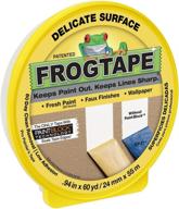 yellow frogtape 280220 delicate surface painter's tape with paintblock - 0.94 inch width logo