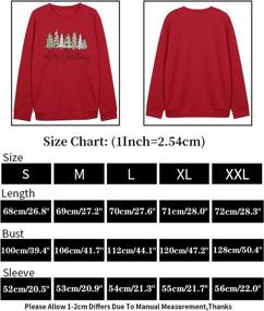 img 3 attached to EGELEXY Christmas Leopard Sweatshirt Holiday Outdoor Recreation for Hiking & Outdoor Recreation Clothing