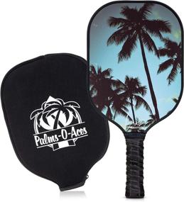 img 4 attached to 🏓 Graphite Pickleball Paddle with Cover - Lightweight Racket for Pickleball Enthusiasts - Enhanced Grip for Indoor & Outdoor Sports - Meets USAPA Specs - Single