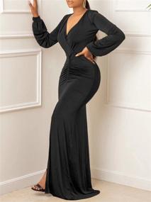 img 2 attached to Womens Elegant Shoulder Bodycon Evening