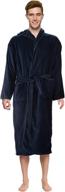 bathrobe made of absorbent terrycloth with a finishing touch of abstract design logo