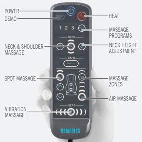 img 3 attached to 🌟 HoMedics Делюкс Шиацу Массажное Кресло с подогревом - Нежный гель Gentle Touch, Глубокий Шиацу Массаж для шеи, плеч и спины с воздушным сжатием