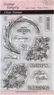 stamp simply stamps seasonal wreaths logo