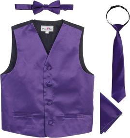 img 3 attached to OLIVIA KOO Formal Bowtie Purple Boys' Clothing - Suits & Sport Coats