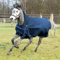 🐴 horze avalanche 1200d ripstop lightweight horse rain blanket: waterproof and breathable protection with fleece lining logo