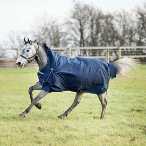 img 2 attached to 🐴 HORZE Avalanche 1200D Ripstop Lightweight Horse Rain Blanket: Waterproof and Breathable Protection with Fleece Lining
