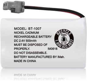 img 1 attached to 🔋 Pack of 2 iMah AA BT1007 2.4V 500mAh Cordless Phone Batteries Compatible with Uniden D1484 DCX150 DECT1500 BT-1015 Panasonic HHR-P506 HHR-P506A Handset Telephones