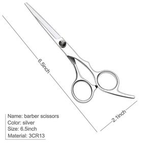 img 3 attached to Ultimate Haircutting Shears: 6.5 inch Professional Hair Scissors Kit for Men and Women