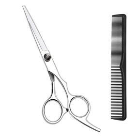 img 4 attached to Ultimate Haircutting Shears: 6.5 inch Professional Hair Scissors Kit for Men and Women