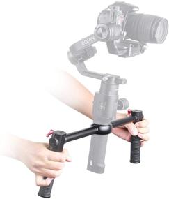 img 3 attached to Enhance Stability and Control with EACHSHOT DH-RoninS Dual Handle Gimbal Grip for DJI Ronin S/SC, DJI RS2, and Moza Air 2