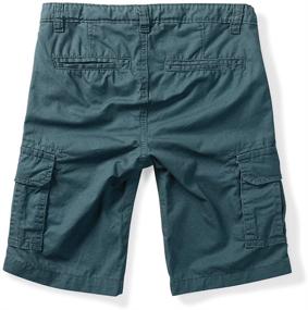 img 1 attached to 🩳 OCHENTA Boys' Casual Cargo Shorts with Multiple Pockets - Little Big Kids Military Army Bottoms