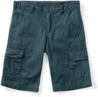 🩳 ochenta boys' casual cargo shorts with multiple pockets - little big kids military army bottoms logo