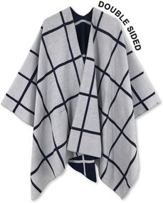 img 2 attached to 👗 Elegant Women's Poncho Shawl Cardigan: A Versatile Fashion Accessory