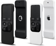 hyieou 2 pack apple tv remote control silicone sleeve logo