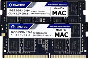 img 4 attached to Тайтл этого продукта на русском языке будет звучать так: "Набор Timetec 32GB (2x16GB) Apple DDR4 RAM 2666MHz / 2667MHz для среднего 2020 iMac (20,1/20,2) / среднего 2019 iMac (19,1) 27-дюймовый Ретина 5K, поздний 2018 Mac Mini (8,1) PC4-21333 / PC4-21300 MAC RAM