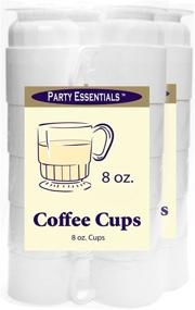 img 2 attached to ☕️ Deluxe White Party Essentials: 20-Count 8-Ounce Hard Plastic Coffee Cup/ Tea Mug with Handle - Great for Any Special Occasion